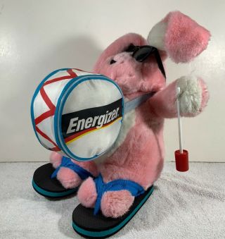 Big Large 23 " Energizer Battery Pink Plush Stuffed Bunny Rabbit Toy 1995