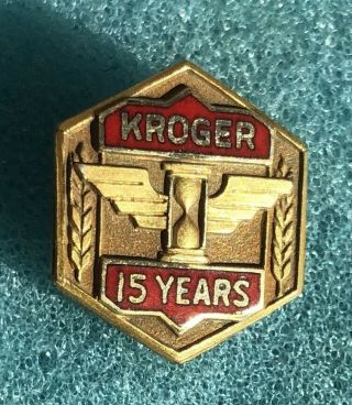 Vintage Kroger Co.  15 Year Service Award 10k