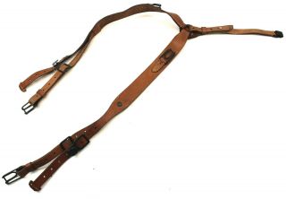 Czech Army Leather Shoulder Harness Y Strap 1950 