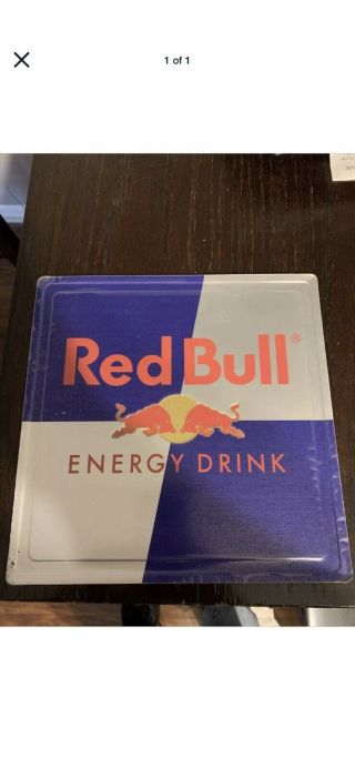 Red Bull Energy Drink Double Sided Tin Sign 10 