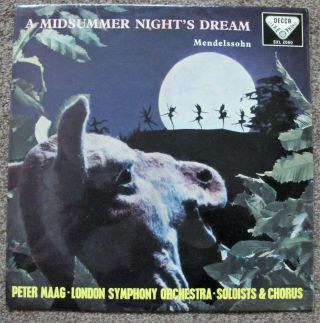 Mendelssohn - A Midsummer Nights Dream - Maag - Uk Decca Sxl 2060 Ed1 Stereo Lp