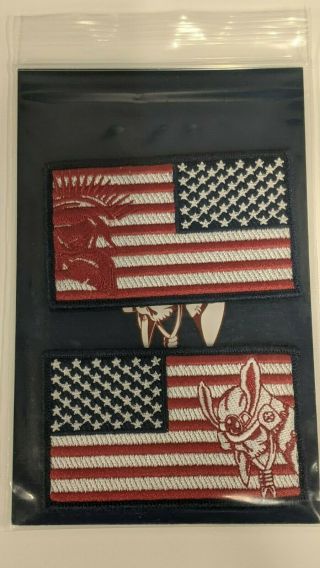 Modern Arms Two - Pack Ronin And Spartan American Flag Patches