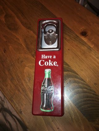 Coca - Cola Bottle Opener Cap Catcher Wall Mount “have A Coke”