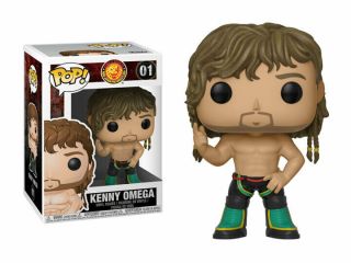 Kenny Omega Japan Pro Wrestling Funko Pop 01 (vaulted) Aew W/ Protector