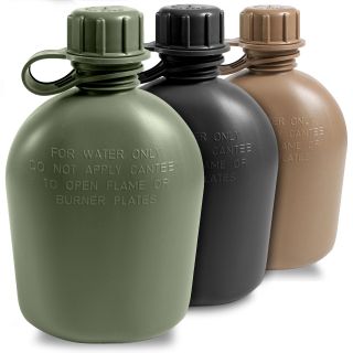 Us Army Gi Military Cadet Camping Hiking Plastic Drinks Water Bottle Canteen