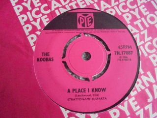 The Koobas - A Place I Know 1966 Uk 45 Pye Mod