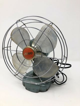 Vintage Zero Metal Desk Fan Model 1250r