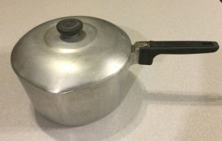 Vintage Wagner Ware 4qt Cast Aluminum Sauce Pot Pan 4684 - P Magnalite 41/2 Quart