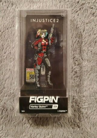 Sdcc 2019 Figpin Injustice 2 Harley Quinn Pin 59 Dc Batman - Le /750
