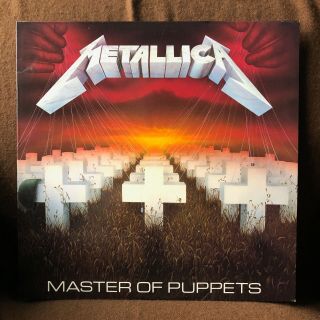 Metallica - Master Of Puppets - 1986 Vinyl Lp Lyric Inner -