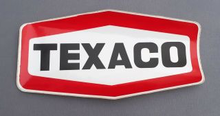Texaco Oil Company Gas Station Large 13 " Vintage Sticker 1970´s Old Stock