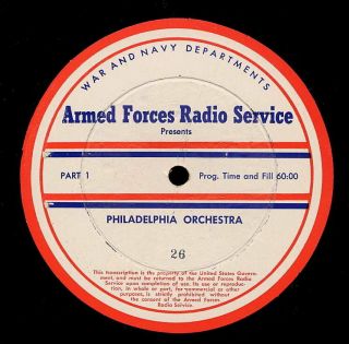 Rare 1945 Artur Rubinstein Philadelphia Symphony 16 Inch Radio Transcriptions
