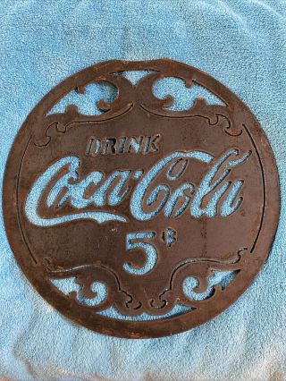Coca Cola Coke Sprite 5 Cent Advertising Vintage Retro Style Heavy Metal Sign 14