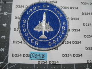 Usn Navy Squadron Patch Vt - 1 Last Of The Scooter Drivers Training Sqdn