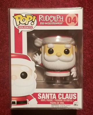 Funko Pop Rudolph The Red Nosed Reindeer 04 Santa Claus Vaulted With Protector