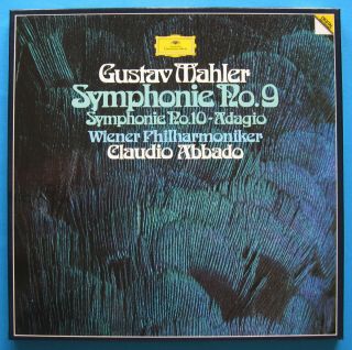 Dgg Digital Mahler Symphony No.  9 - 10 Adagio Claudio Abbado Box 2lp Nm