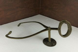 Vintage Large Ice Block Tongs Solid Brass Wall Mount Paper Towel Holder