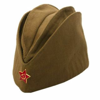 Pilotka Soviet Army Garrison Cap With A Red Asterisk Soviet Soldier Russian Ussr