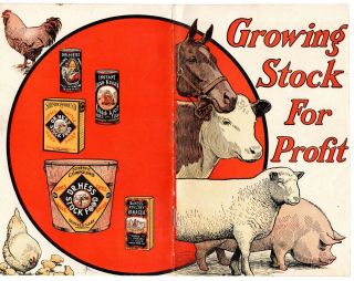 Growing Stock Dr.  Hess Clark Ashland Oh Vintage 1920 
