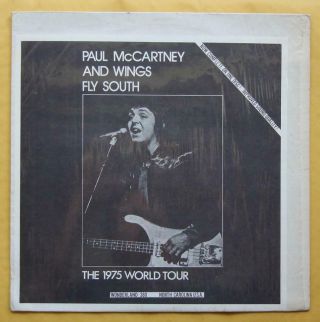 Paul Mccartney & Wings Fly South Lp 1975 World Tour Rare Speckled Vinyl