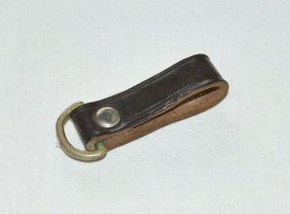 Chestnut Leather Belt Hanger D - Ring Loop 1