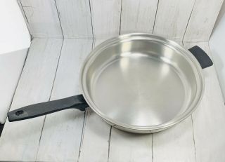 Royal Prestige By Ekco 11 " Skillet Fry Pan Tri - Clad Ss304 No Lid Made In Usa