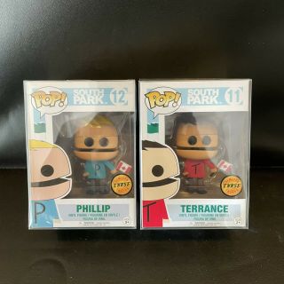 Funko Pop Television - South Park Terrance & Phillip With Flag Both Chase
