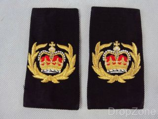 Royal Navy Warrant Officer Wo Rank Slides / Epaulettes