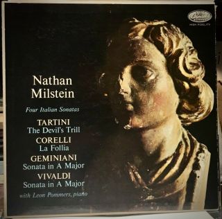 Capitol Lp P - 8481 Nathan Milstein - Four Italian Sonatas,  Autograph 1959 France