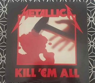 Metallica Kill Em All Lp 1983 Megaforce Near Inner Sleeve