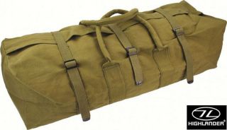 Combat Military Army Rope Handle Canvas Tool Equipment Kit Bag Surplus Green