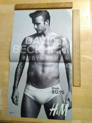 David Beckham Bodywear Trunks,  Briefs,  Pj Pants,  Cover/poster Ad For H&m 2012