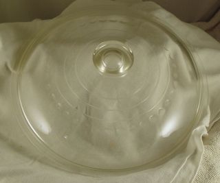Vintage Wagner Ware C - 8 Clear Glass Lid For Cast Iron Skillet Dutch Oven Look
