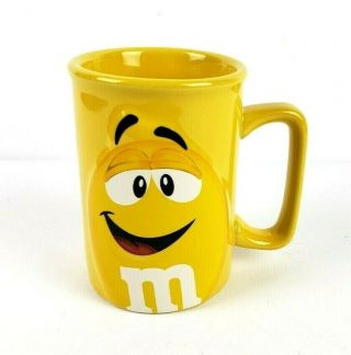 2011 Official M&m’s Yellow Character Face 3 - D Coffee Mug Collectible