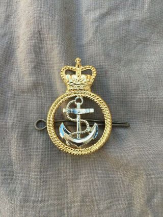 Queens Crown British Rn Royal Navy Petty Officer Po Beret Cap Badge