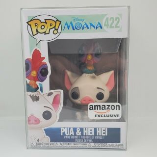 Funko Pop Disney Moana 422 Pua & Hei Hei Amazon Exclusive 422 W/protector