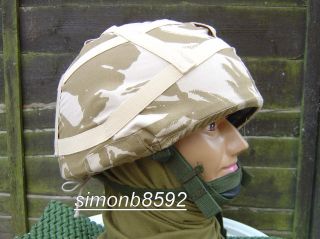British Army Surplus Ddpm Mk.  6 Camo Cotton Cover For Ballistic Or Para Lids - Sas