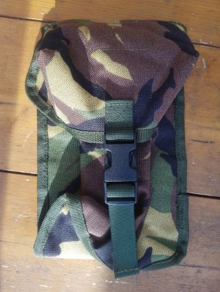 Dutch Army Canteen / Water Bottle Pouch - Woodland Dpm Camouflage Grade1 Type 3