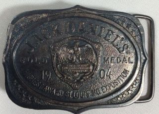 Jack Daniels Gold Medal 1904 Belt Buckle Mo Exposition