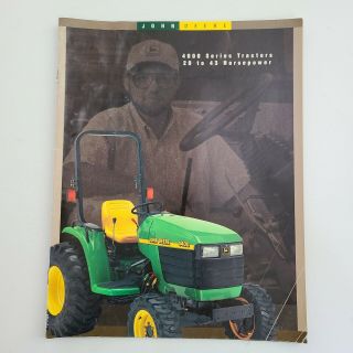 1999 John Deere 4100 4200 4300 4400 4500 4600 4000 Series Tractor Brochure Ad