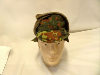German Army Bekieidung Und Mutzen Gmbh Flectarn Camo Winter Hat With Pull Down
