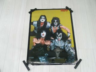 Kiss Victor Promo Vintage Poster For Love Gun Lp Album Japan Unfold