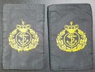 British Royal Navy Rn Chief Petty Officer Rank Slides / Epaulettes