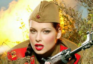 Russian Soviet Ussr Red Army Ww2 Military Uniform Pilotka Hat Cap Badge