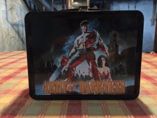 Neca Army Of Darkness Lunch Box And 4 Pin Set