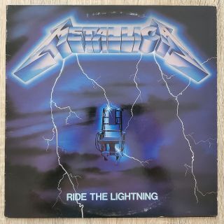 Metallica Ride The Lightning Lp 1984 Megaforce Mri 769 Orig Press Silver Labels
