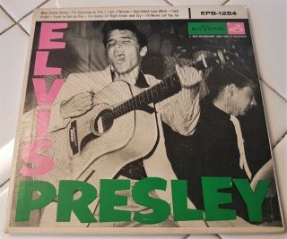 1956 Rockabilly 45 Ep Elvis Presley Epb 1254 On Rca Victor Vg,  Color Back Cover