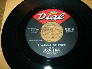 Northern Soul Demo Joe Tex I Wanna Be Dial Records 1963