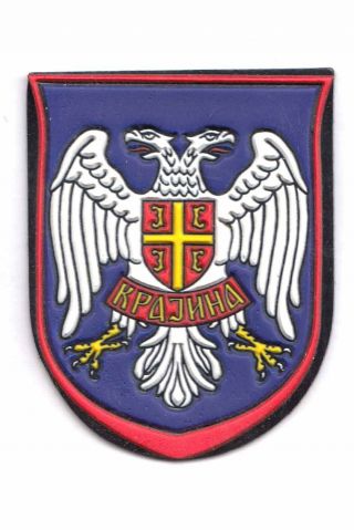 Yugoslavia / Serbia - Balcan War Era - Serb Army Of Krajina Patch - Rubber Type