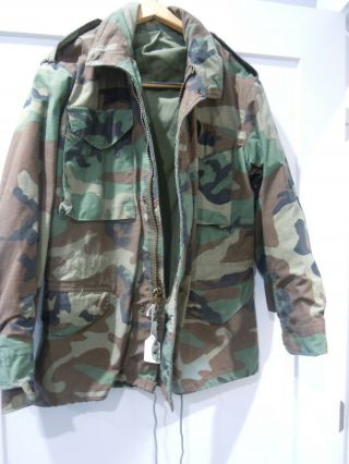 Us Army M65 Woodland Camo Field Jacket